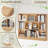 10 Cube Bookshelf With Base,3 Tier Mid-century Modern Grey Bookcase,standing Wide Bookshelves Storage Organizer Shelf,rustic Wood Display Cabinet Book Shelves For Bedroom,living Room,office