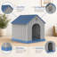 All-Weather Plastic Small Dog House-1673627379