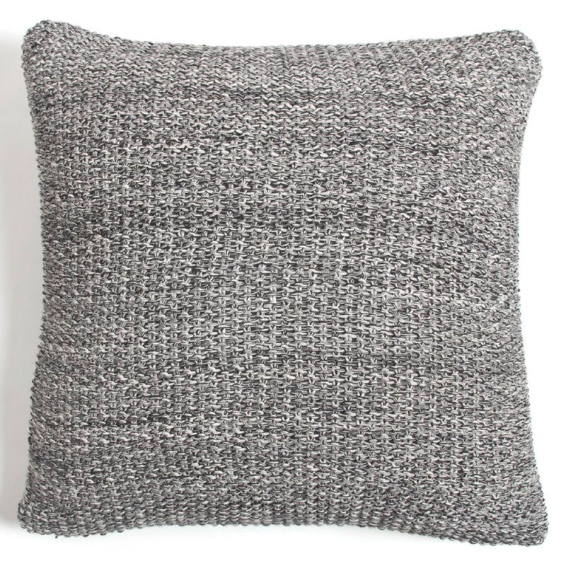 Coussin Feran, Gris, 26 po x 26 po