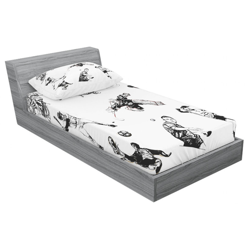 Microfiber Sheet Set, Twin Sheet Set with Fitted Sheet