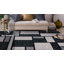 Arnaldur Geometric Black/Gray/White Area Rug-1011346200