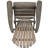Wood Folding Chair, Gray, Enhances Outdoor Decor Rustic Style Foldable Made From For Comfort-1869462689