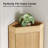 70.5’’ Tall Kitchen Pantry Cabinet With 2 Doors, Fluted Corner Cabinet For Kitchen, Dinning Room, Living Room, Bedroom-903705879