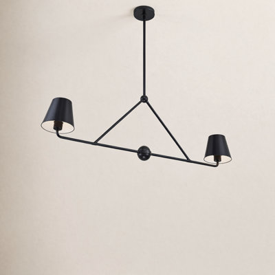 Kinston 2-Light Dimmable Linear Chandelier