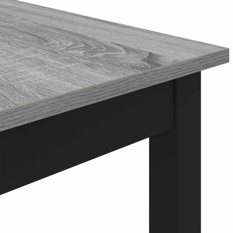 Metal Base Dining Table, 75cmH x 180cmL x 90cmW, Grey