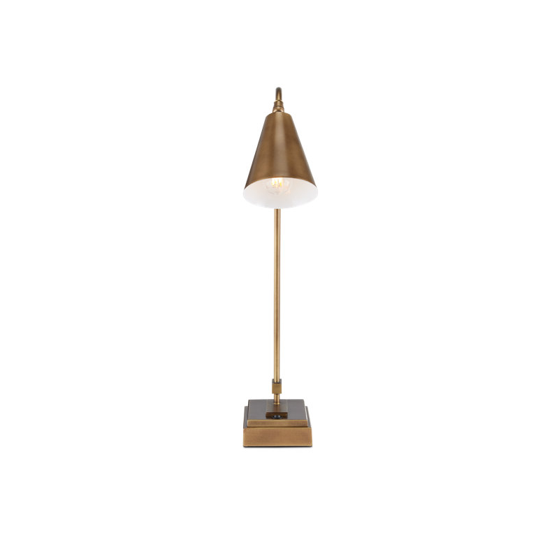 Symmetry Desk Table Lamp, Antique Brass, Antique Brass