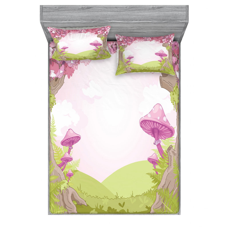 Microfiber Sheet Set, Queen Sheet Set with Fitted Sheet