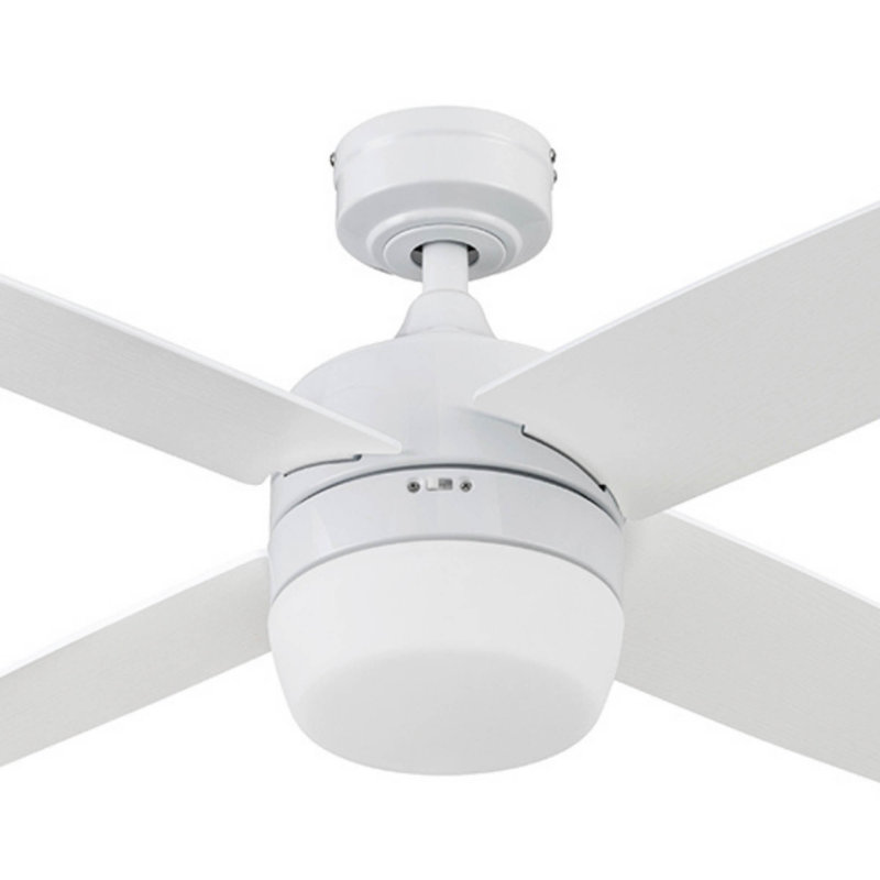 Frittelli 44'' Ceiling Fan with LED Lights and Remote Included, Bright White