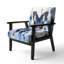 Chaise avec accoudoirs en velours Magiera-848677008-862026342