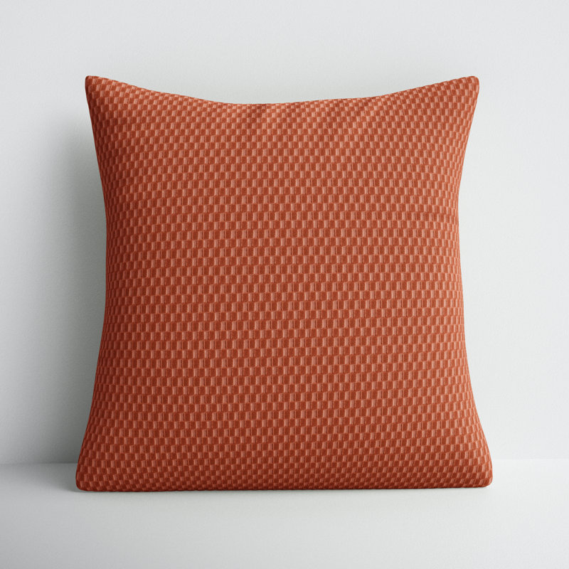 Zoya 100% Cotton Lumbar Rectangular Pillow Cover & Insert, Terracotta
