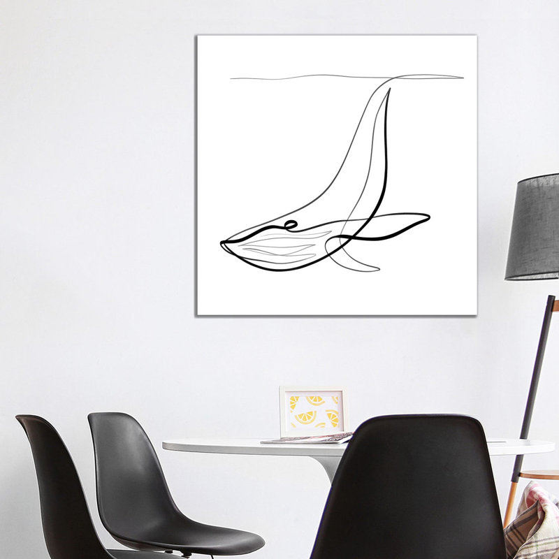 Humpback Whale I by Dane Khy - Wrapped Canvas Gallery-Wrapped Canvas Giclée, 93.98 cm H x 93.98 cm W