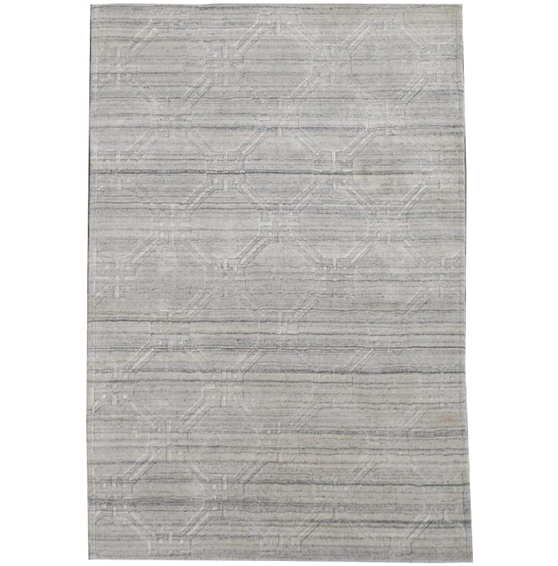 Tapis moderne en soie 4X6