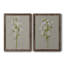 «White Field Flowers I», ensemble de 2 peintures sur toile encadrées-1126046346-1126046348