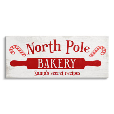 «North Pole Bakery Kitchen», art mural sur toile par Lil 'Rue