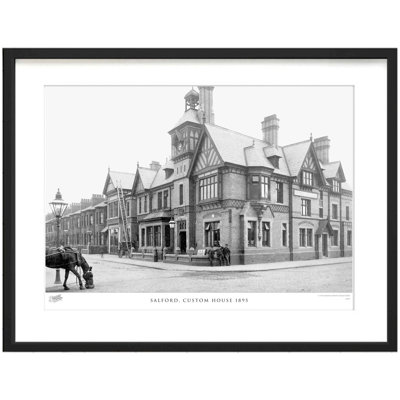 Salford, Custom House 1895 by Francis Frith - Single Picture Frame Print