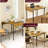 Space Saving Table, Walnut Drop Leaf Folding For Small Spaces Kitchen Table , 2 - 4 Usage