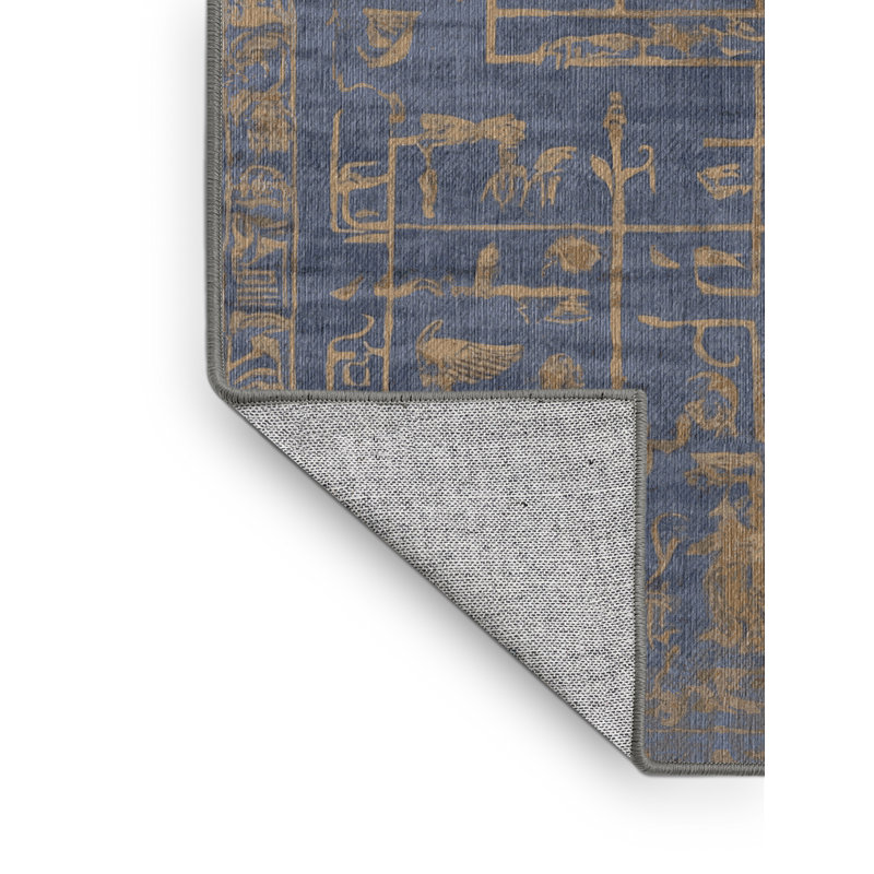 Tapis gris lavable à la machine, Carré 4 pi