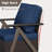 R-Shaped Rattan Armrest Swivel Rocker Chairs-1773075712