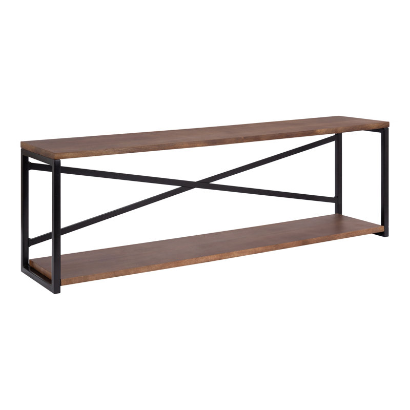 Naela Accent Shelf, Walnut/Black