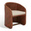 Fauteuil demi-tonneau l 21 po Pegan