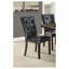 Chaises noires en similicuir