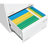 White Office Filing Cabinet With 3 Drawers And Lock, Metal, Widened For Streamlined Efficient File Management Handling Drawer In Lock Secure Document Storage