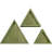 Triangle Accent Shelf with Adjustable Shelves-506784843