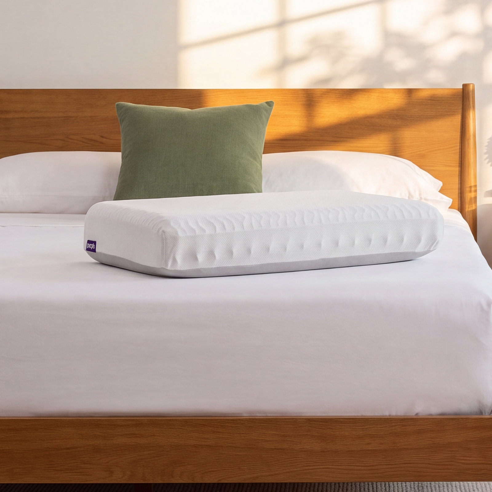Premium Grid Medium Memory Foam Pillow