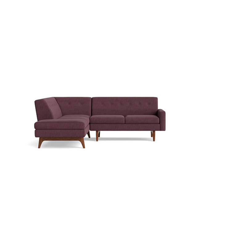 Sectional, Performance Weave - Aubergine, Right Hand Facing