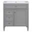 Meuble-lavabo simple 30 po avec lavabo gris