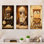 Vintage Popcorn Machine Vibes - Ensemble de salon 3 pièces Popcorn Wall Art