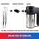 Total Chef 6-Speed Hand Mixer, 250 Watts with Turbo Boost, Black Silver