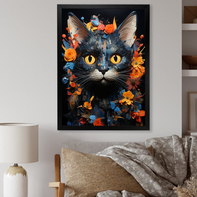 «Pixiebob Pondering Cat Collage», impressions sur toile