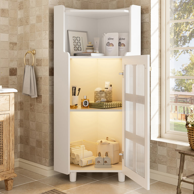 Freestanding Bathroom Cabinet, White