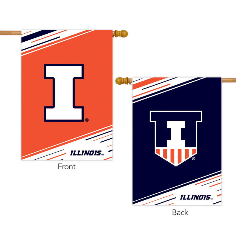 Drapeau de la maison de l'Université Illinois, Illinois