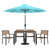 Parasol bleu sarcelle sélectionné