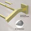 Porte-serviettes double en acier inoxydable robuste 16 pouces pour salle de bain SUS304-114376393