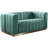 Tyneside 62.5'' Velvet Loveseat-90571551