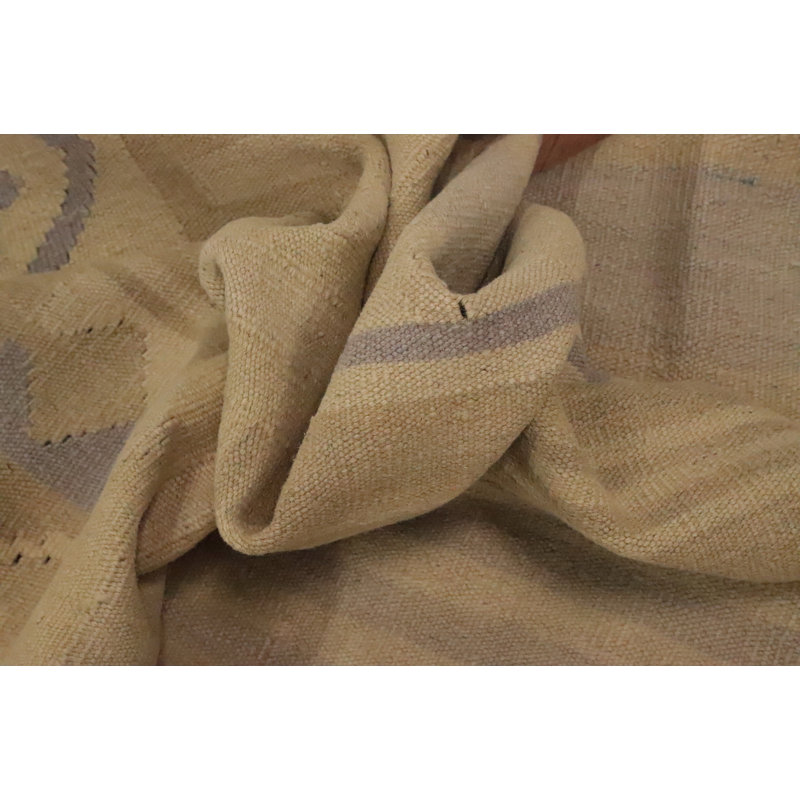 Tapis géométrique tissé à la main Kilim 7 x 10