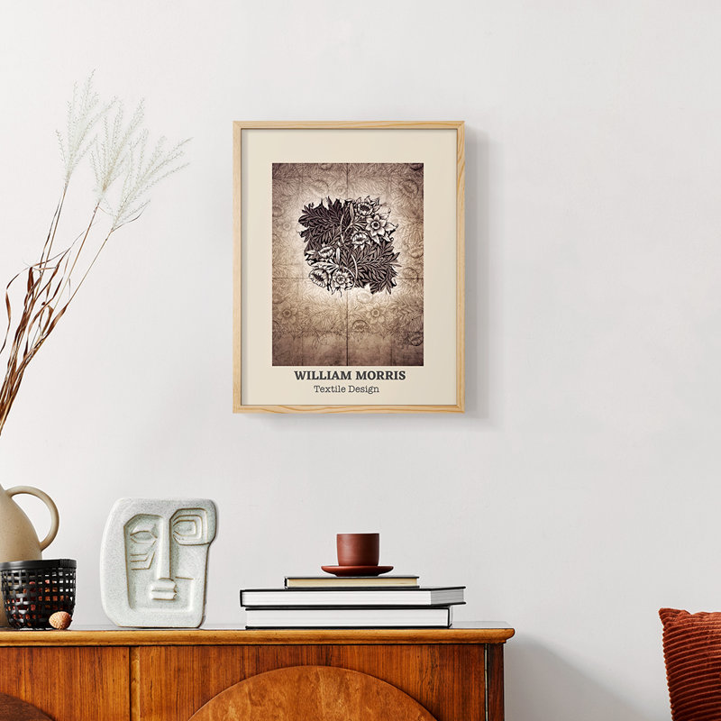 William Morris, reproduction encadrée Lxxxi, Naturel, H 14 po x l 11 po