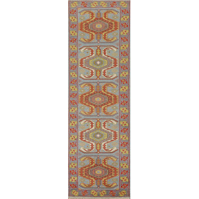 Geometric Traditional  Indian Runner Rug 3x10