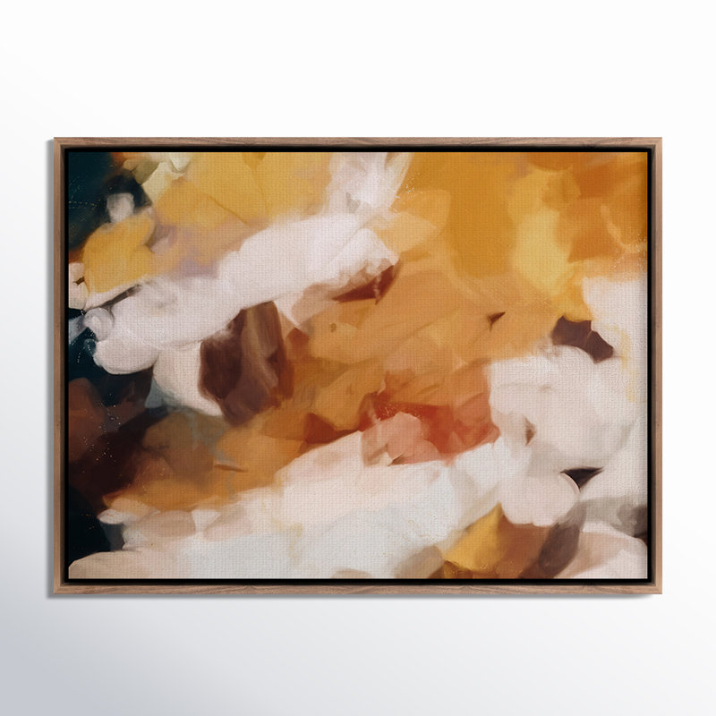 Clay Painting by Patricia Vargas, 24" H x 32" W, Rustic Walnut Framed