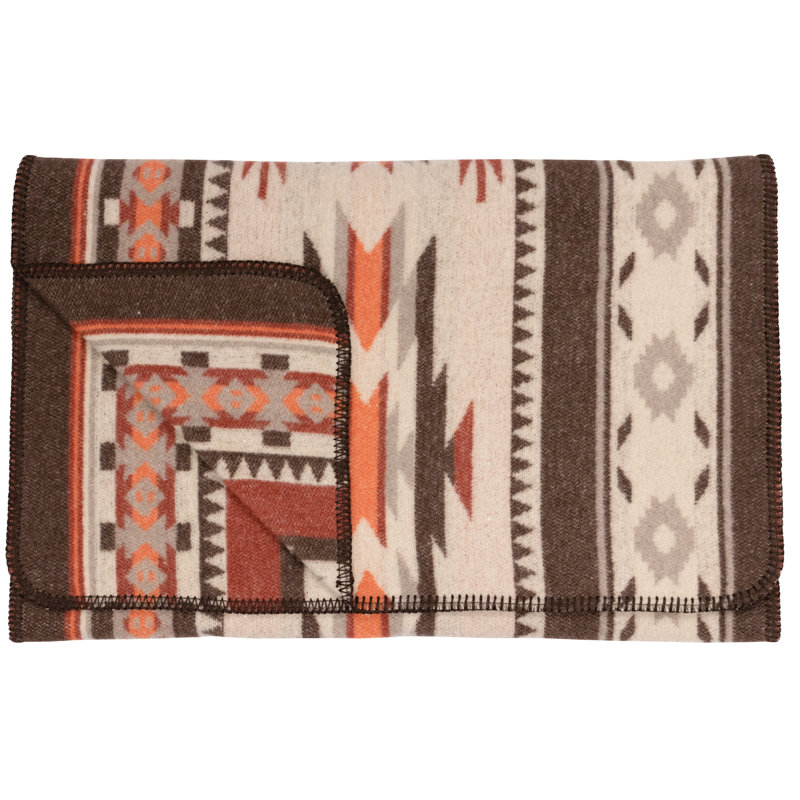 Écharpe de lit Wooded River Alamosa, format King (269 x 61 cm), jeté de lit style sud-ouest pour une chambre rustique