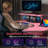 Computer Desk w/ Built-in Charge Station Metal Frame Gaming Desk w/ Monitor Shelf Writing Desk-875939381