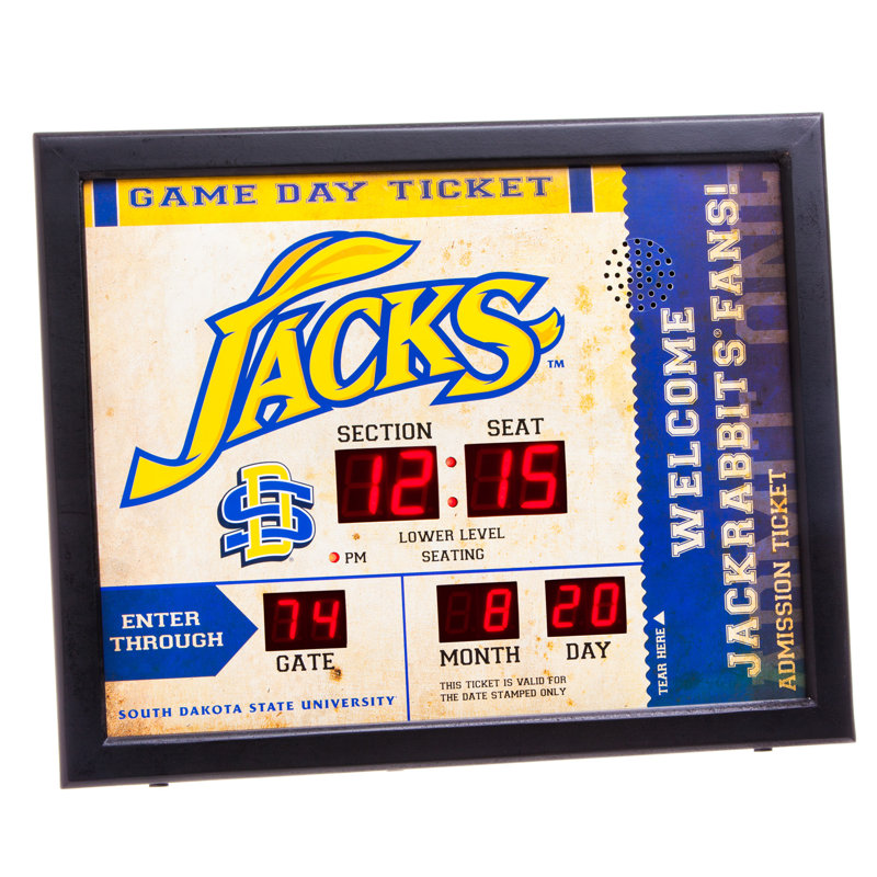NCAA Digital Wall Clock, South Dakota State University