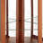 Lighted Corner Curio Cabinet - Display Case For Living Room, Antique Collectibles, Wine & Bar Glass Storage - Elegant Corner Design With Lights Included-Dark OAK-841584165