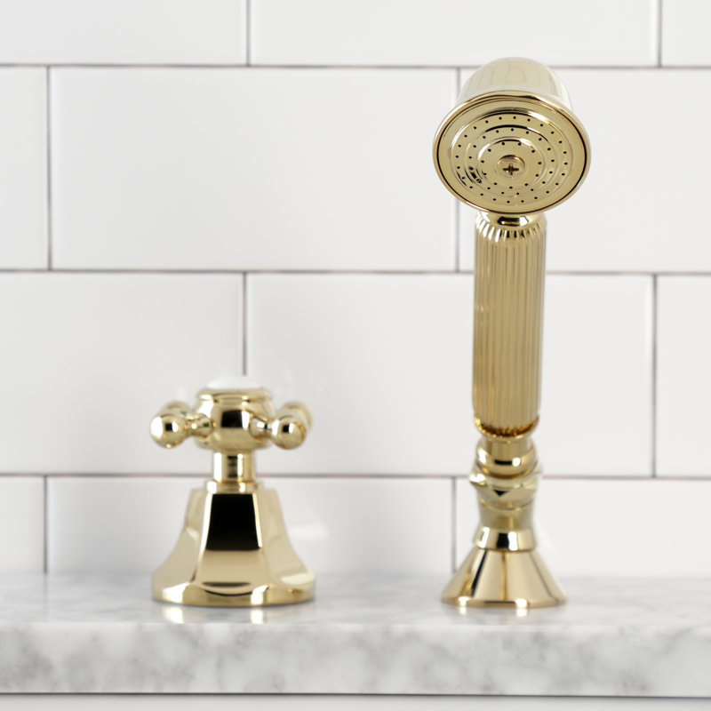 Pomme de douche portative, Laiton poli