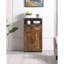Grande armoire de rangement, armoire de rangement pour salle de bain avec 2 grands tiroirs et tablette réglable, pour le salon, le bureau personnel et la cuisine brun rustique