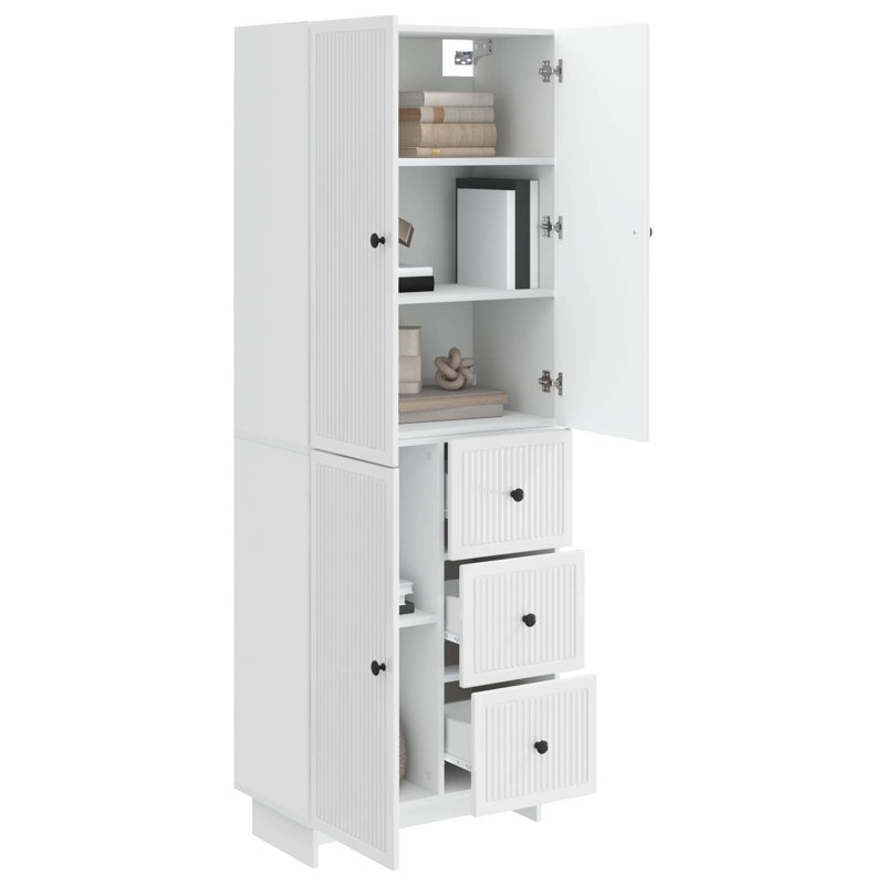 Storage Cabinet, High Gloss White