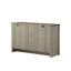Console en chêne gris l 47 po - Buffet avec tablettes, armoire et portes